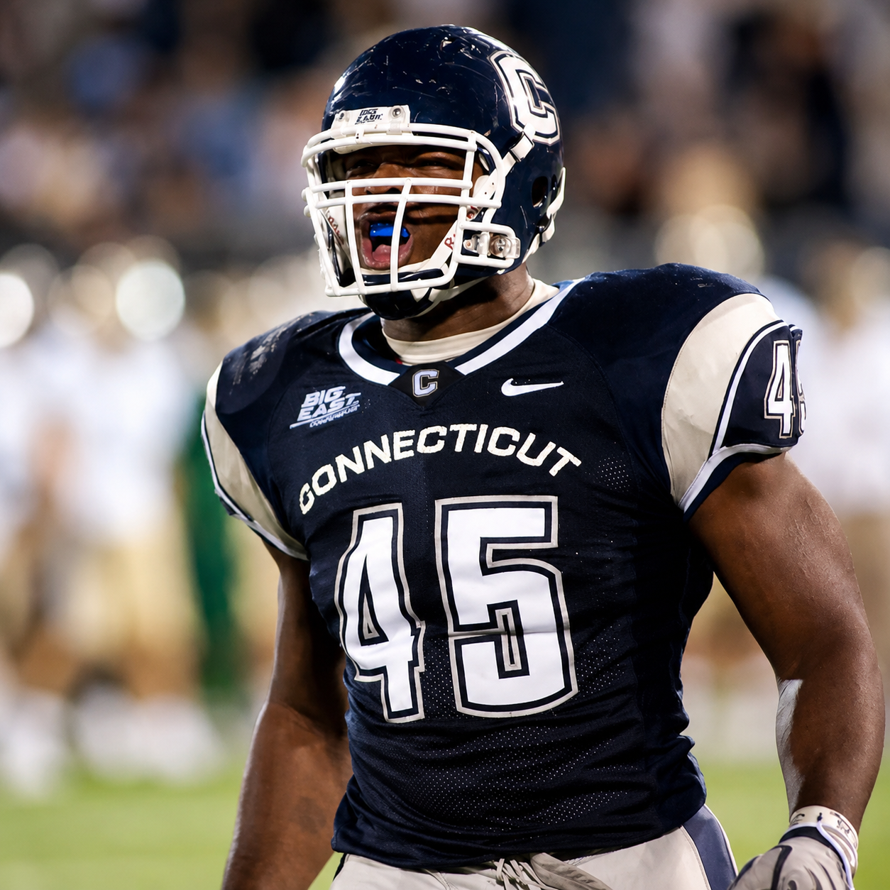 Julius Williams in his UConn #45 uniform