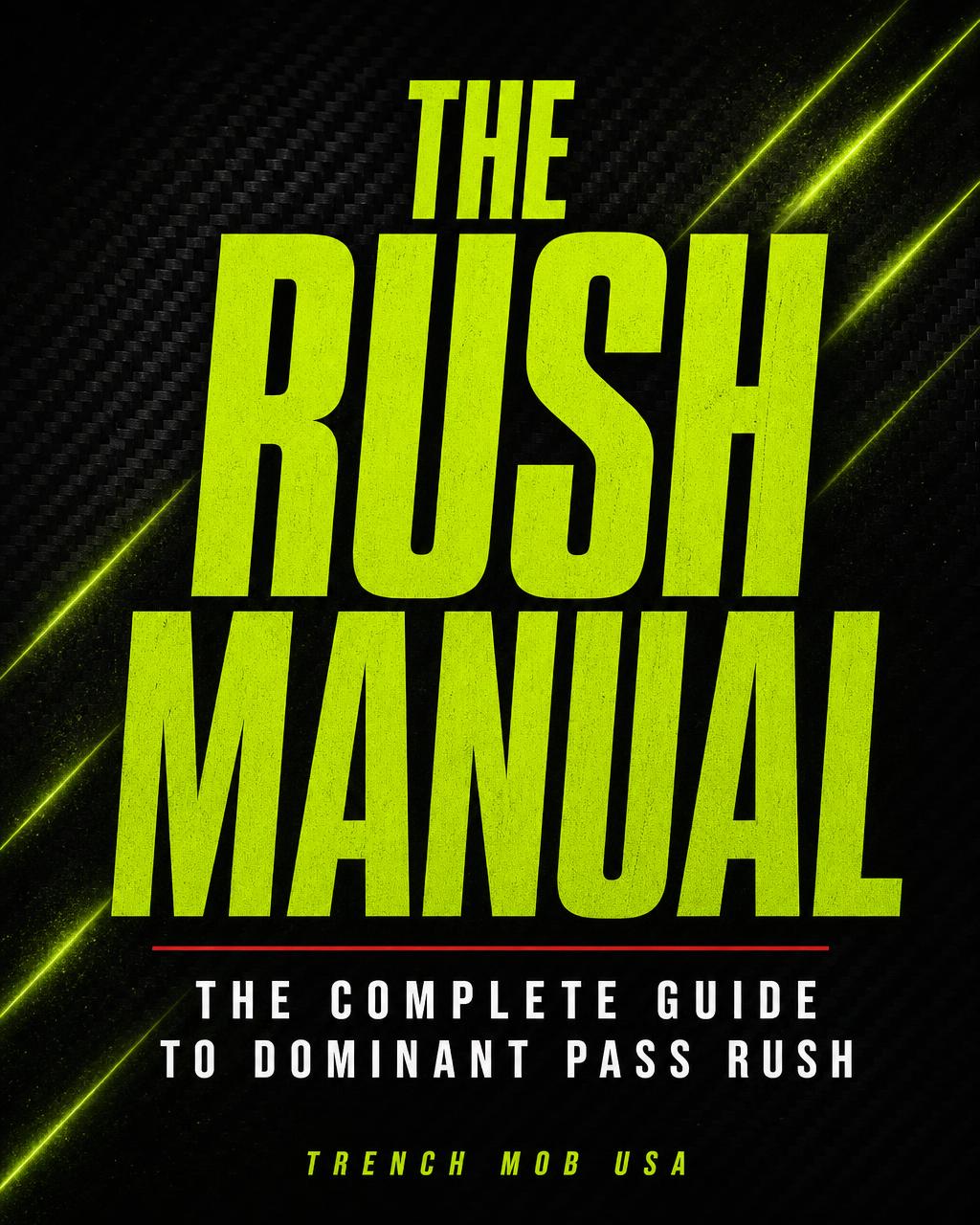 The Rush Manual — digital pass rush training guide cover